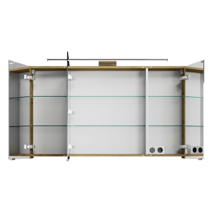 Steinkamp Living 2.0 / Villeroy & Boch Venticello Badmöbel Set 130 cm mit Spiegelschrank, 3 Türen