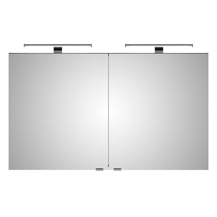 Steinkamp Living 2.0 Spiegelschrank 120 cm mit 2 Türen und LED-Aufsatzleuchten