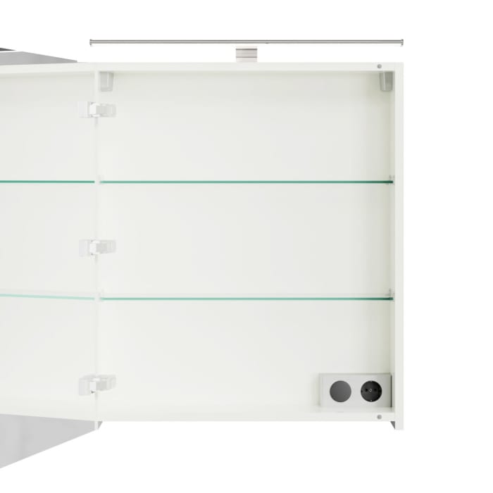 Steinkamp Living 2.0 Spiegelschrank 60 cm mit 1 Tür und LED-Aufsatzleuchte