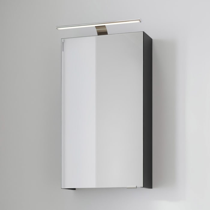 Steinkamp Living 2.0 Spiegelschrank 40 cm mit 1 Tür und LED-Aufsatzleuchte