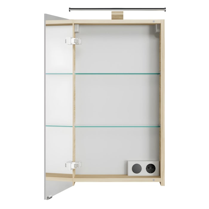 Steinkamp Living 2.0 Spiegelschrank 40 cm mit 1 Tür und LED-Aufsatzleuchte