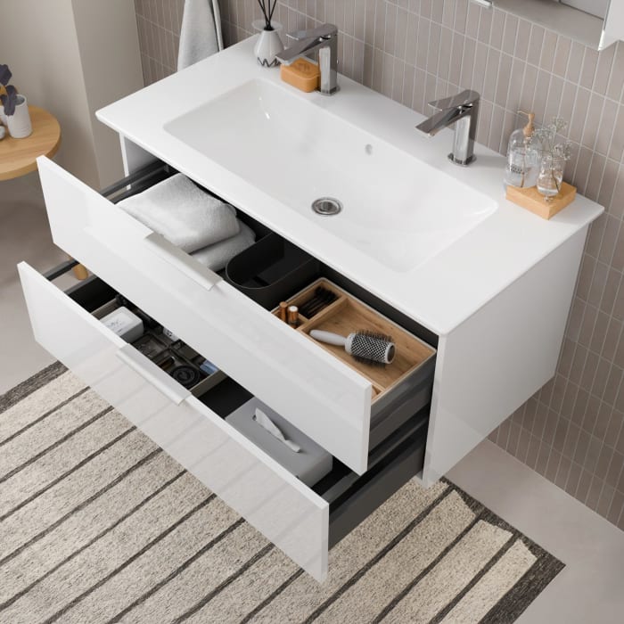 Steinkamp Living 2.0 / Villeroy & Boch Venticello Waschtisch mit Unterschrank 100 cm