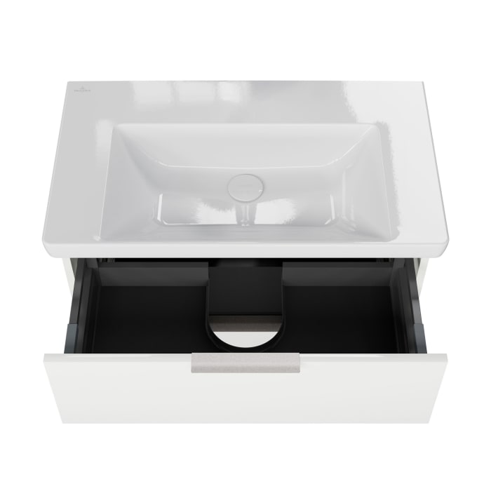 Steinkamp Living 2.0 / Villeroy & Boch Subway 3.0 Waschtisch mit Unterschrank 80 cm