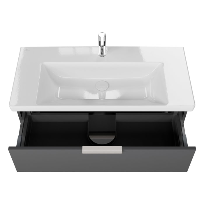 Steinkamp Living 2.0 / Villeroy & Boch Subway 3.0 Waschtisch mit Unterschrank 100 cm