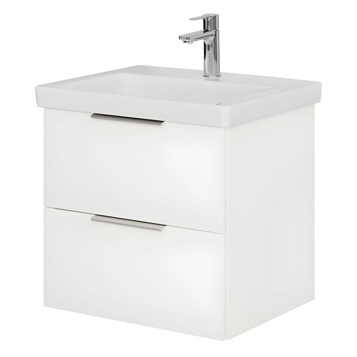 Steinkamp Living 2.0 / Villeroy & Boch Subway 3.0 Waschtisch mit Unterschrank 55 cm