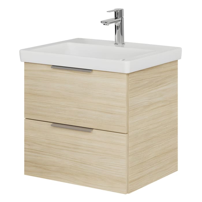 Steinkamp Living 2.0 / Villeroy & Boch Subway 3.0 Waschtisch mit Unterschrank 55 cm