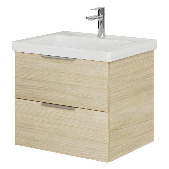 Steinkamp Living 2.0 / Villeroy & Boch Subway 3.0 Waschtisch mit Unterschrank 60 cm