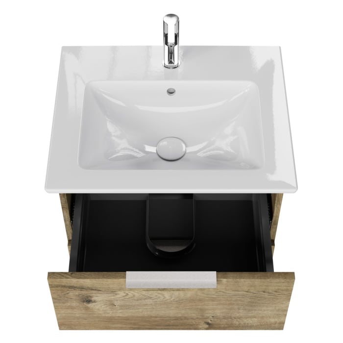 Steinkamp Living 2.0 / Villeroy & Boch Venticello Badmöbel Set 60 cm mit Spiegelschrank