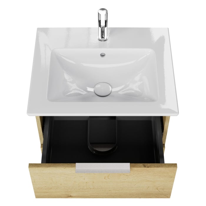 Steinkamp Living 2.0 / Villeroy & Boch Venticello Badmöbel Set 60 cm mit Spiegelschrank