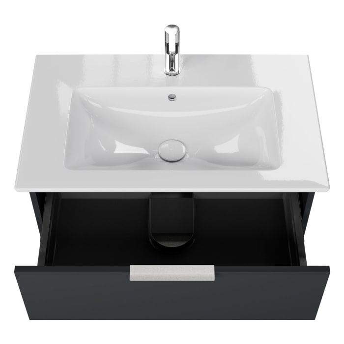 Steinkamp Living 2.0 / Villeroy & Boch Venticello Badmöbel Set 80 cm mit Spiegelschrank