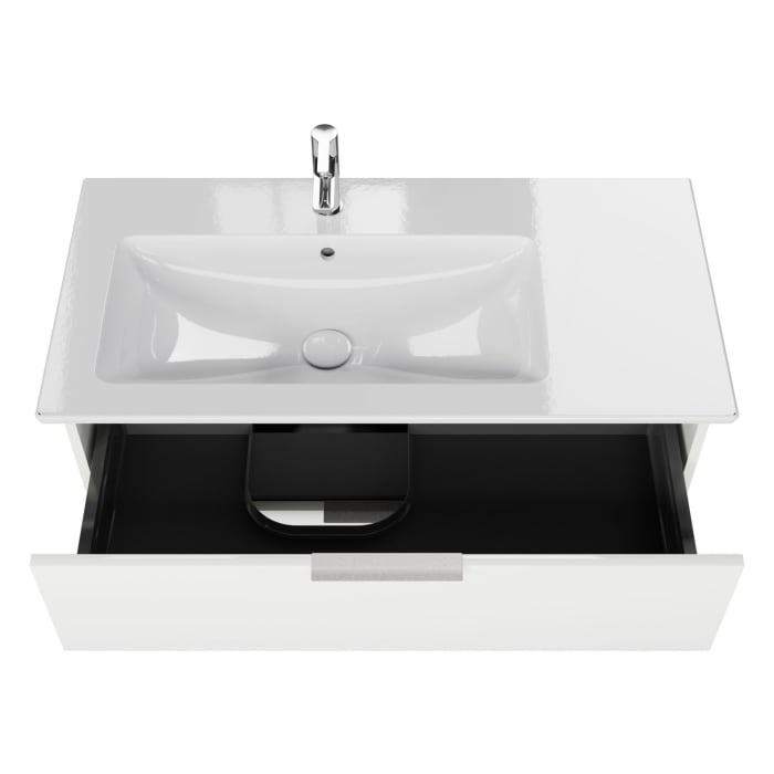 Steinkamp Living 2.0 / Villeroy & Boch Venticello Badmöbel Set 100 cm mit Spiegelschrank