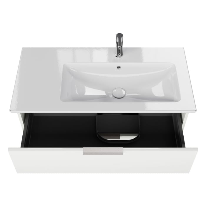 Steinkamp Living 2.0 / Villeroy & Boch Venticello Badmöbel Set 100 cm mit Spiegelschrank