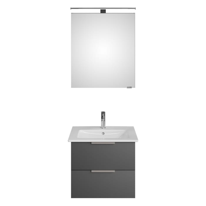 Steinkamp Living 2.0 / Villeroy & Boch Venticello Badmöbel Set 60 cm mit Spiegelschrank