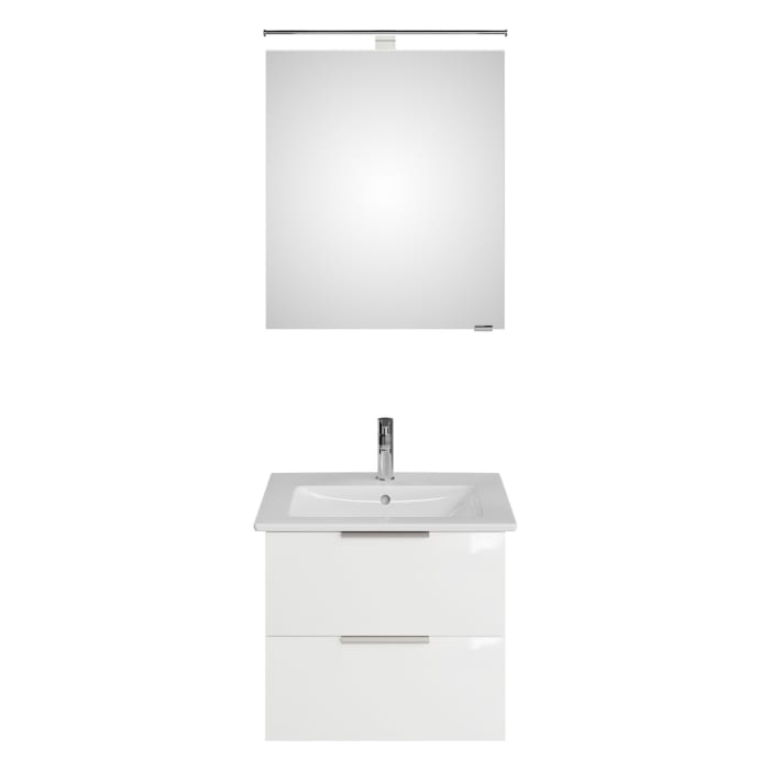 Steinkamp Living 2.0 / Villeroy & Boch Venticello Badmöbel Set 60 cm mit Spiegelschrank