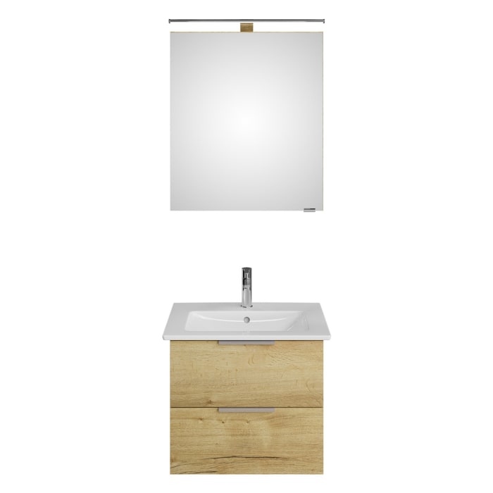 Steinkamp Living 2.0 / Villeroy & Boch Venticello Badmöbel Set 60 cm mit Spiegelschrank