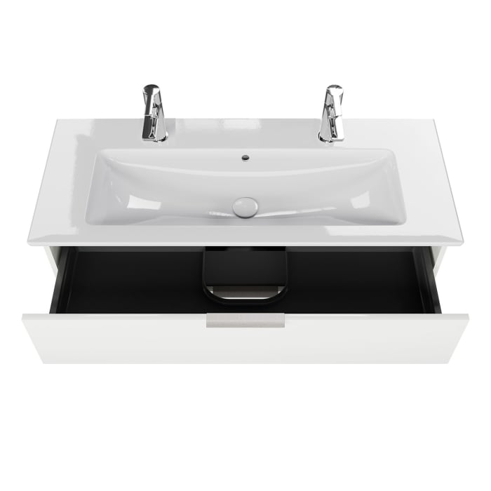 Steinkamp Living 2.0 / Villeroy & Boch Venticello Badmöbel Set 120 cm mit Spiegelschrank, 2 Türen
