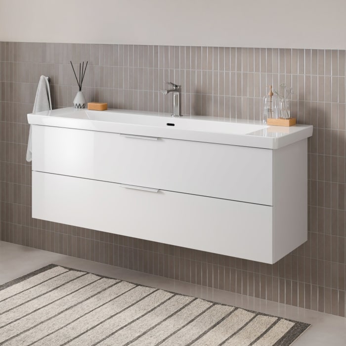 Steinkamp Living 2.0 / Villeroy & Boch Subway 3.0 Waschtisch mit Unterschrank 130 cm