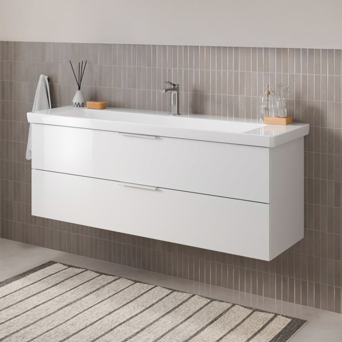 Steinkamp Living 2.0 / Villeroy & Boch Subway 3.0 Waschtisch mit Unterschrank 130 cm