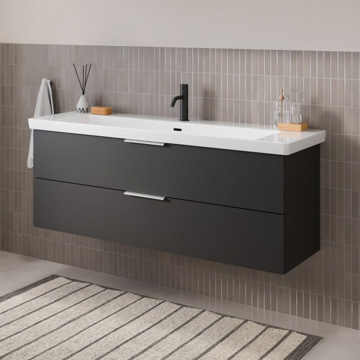 Steinkamp Living 2.0 / Villeroy & Boch Subway 3.0 Waschtisch mit Unterschrank 130 cm