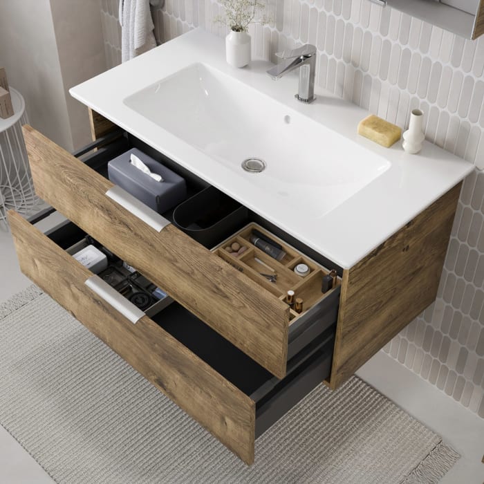 Steinkamp Living 2.0 / Villeroy & Boch Venticello Waschtisch mit Unterschrank 100 cm