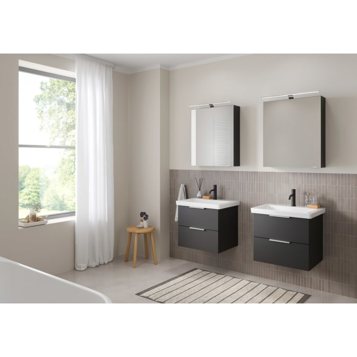 Steinkamp Living 2.0 / Villeroy & Boch Subway 3.0 Waschtisch mit Unterschrank 60 cm