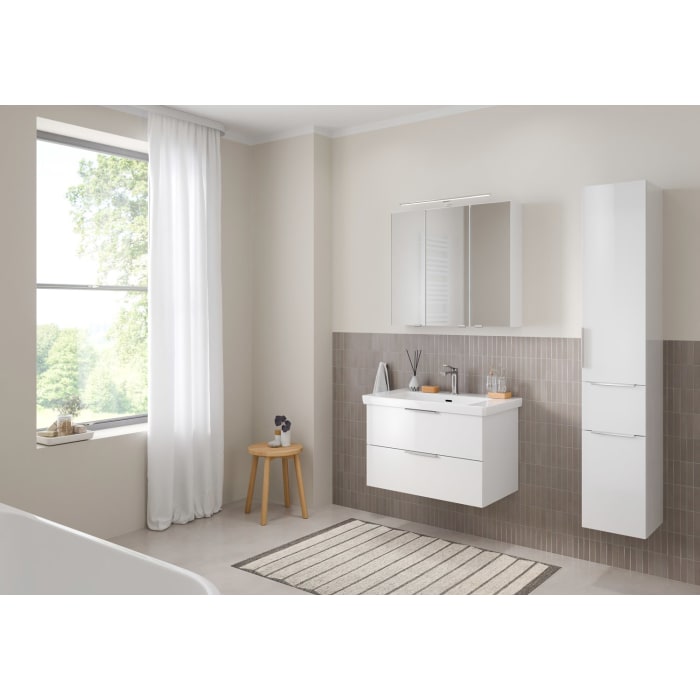 Steinkamp Living 2.0 / Villeroy & Boch Subway 3.0 Waschtisch mit Unterschrank 80 cm