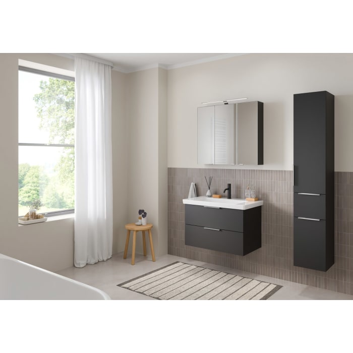Steinkamp Living 2.0 / Villeroy & Boch Subway 3.0 Waschtisch mit Unterschrank 80 cm