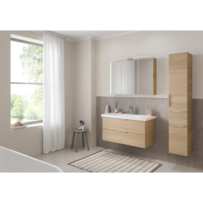 Steinkamp Living 2.0 / Villeroy & Boch Subway 3.0 Waschtisch mit Unterschrank 100 cm