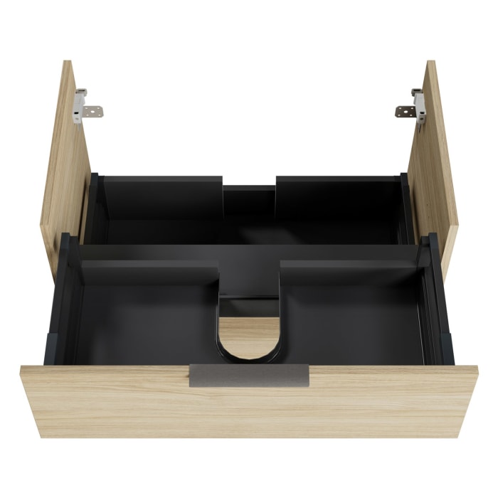 Steinkamp Living 2.0 / Villeroy & Boch Loop & Friends Aufsatzwaschtisch mit Waschtischunterschrank 79 cm