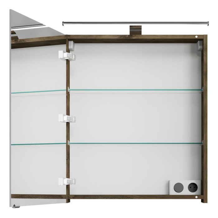 Steinkamp Living 2.0 / Villeroy & Boch Loop & Friends Badmöbelset 59 cm mit Spiegelschrank