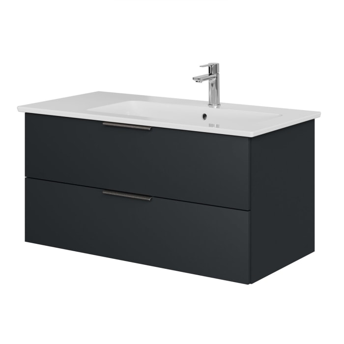 Steinkamp Living 2.0 Waschtischunterschrank 95 cm für Villeroy & Boch Venticello Waschtisch 100 cm, Becken rechts