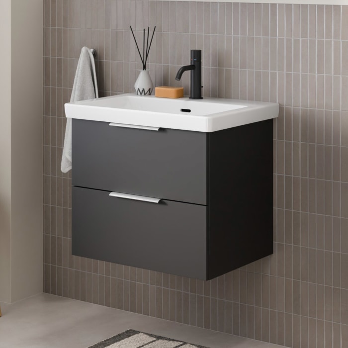 Steinkamp Living 2.0 Waschtischunterschrank 56 cm für Villeroy & Boch Subway 3.0 Waschtisch 60 cm