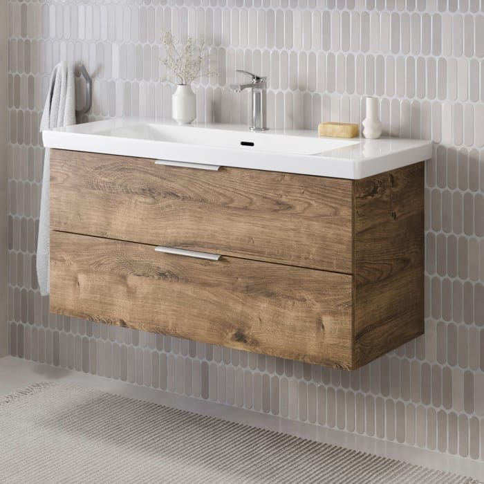 Steinkamp Living 2.0 Waschtischunterschrank 95 cm für Villeroy & Boch Subway 3.0 Waschtisch 100 cm