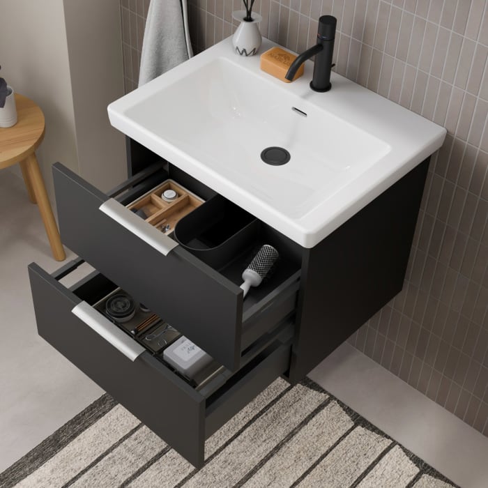 Steinkamp Living 2.0 Waschtischunterschrank 56 cm für Villeroy & Boch Subway 3.0 Waschtisch 60 cm