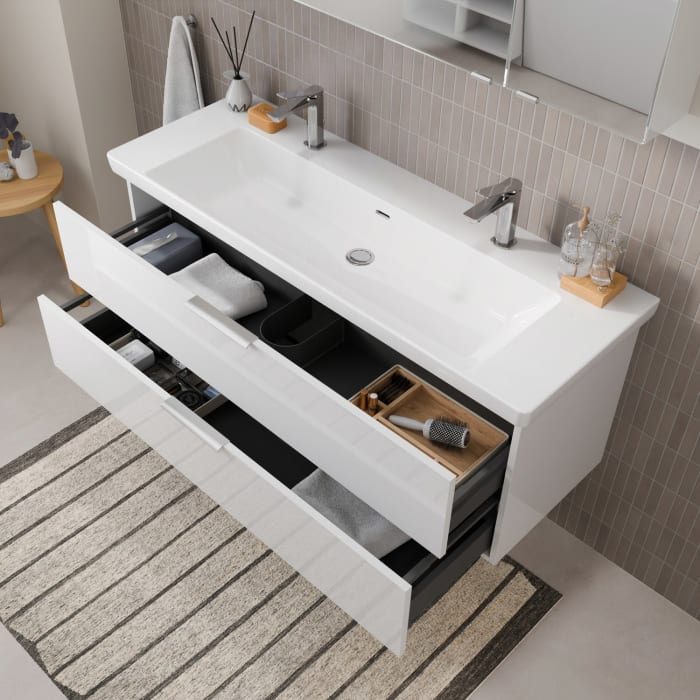 Steinkamp Living 2.0 Waschtischunterschrank 125 cm für Villeroy & Boch Subway 3.0 Waschtisch 130 cm