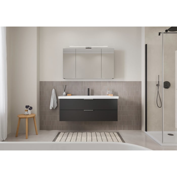 Steinkamp Living 2.0 Waschtischunterschrank 125 cm für Villeroy & Boch Subway 3.0 Waschtisch 130 cm