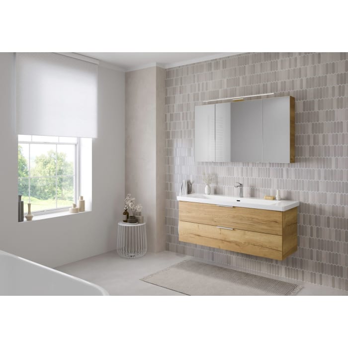 Steinkamp Living 2.0 Waschtischunterschrank 125 cm für Villeroy & Boch Subway 3.0 Waschtisch 130 cm