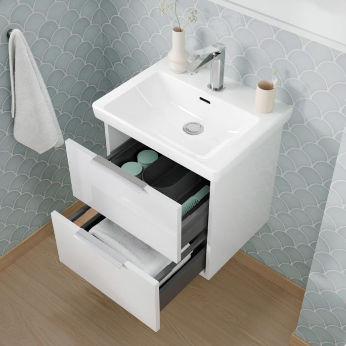 Steinkamp Living 2.0 Waschtischunterschrank für Villeroy & Boch Subway 3.0 Waschtisch 55 cm