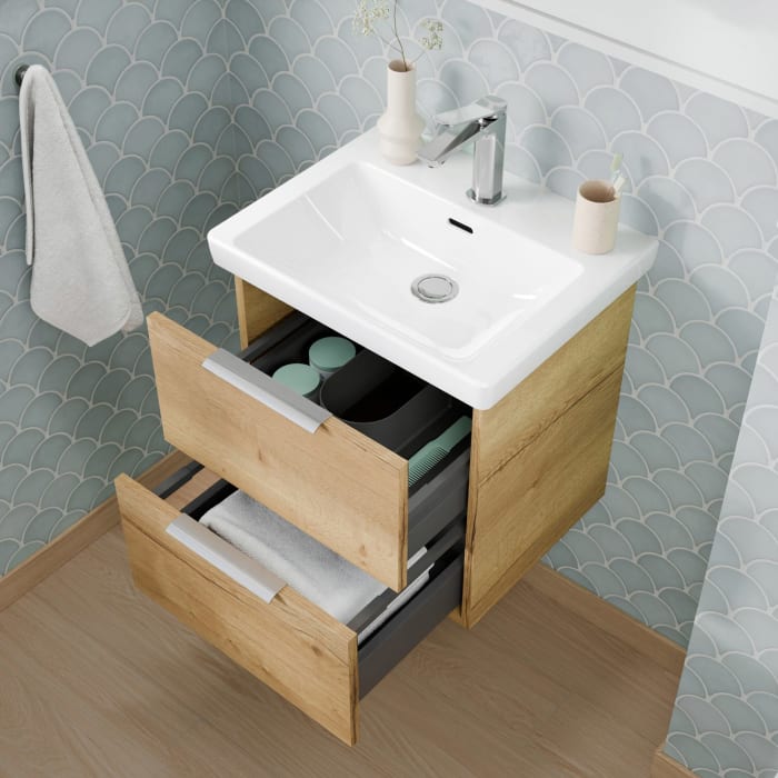 Steinkamp Living 2.0 Waschtischunterschrank für Villeroy & Boch Subway 3.0 Waschtisch 55 cm