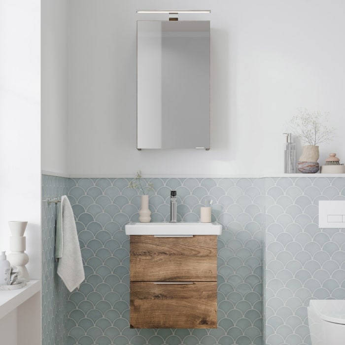 Steinkamp Living 2.0 Waschtischunterschrank für Villeroy & Boch Subway 3.0 Waschtisch 55 cm