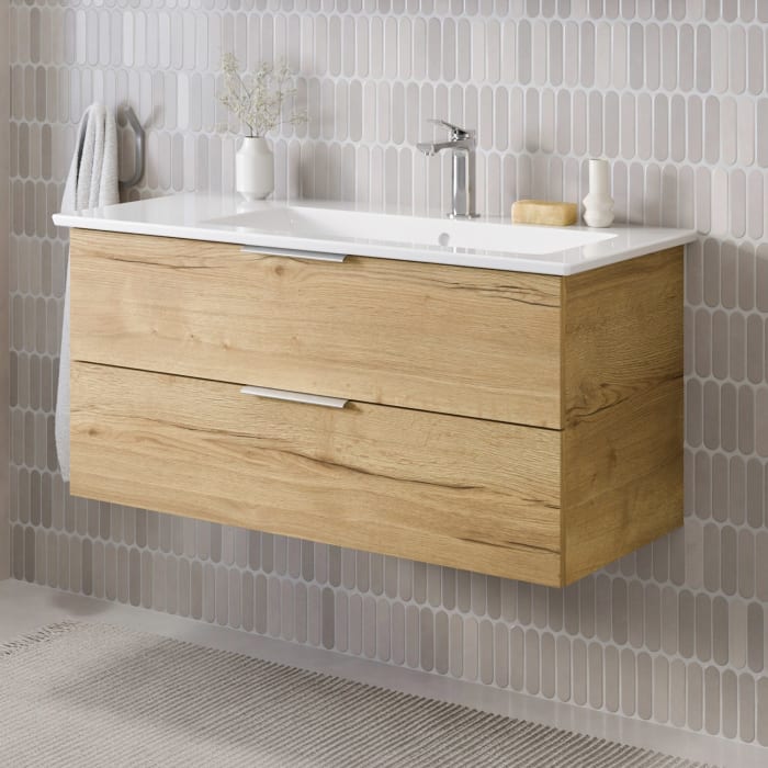 Steinkamp Living 2.0 Waschtischunterschrank für Villeroy & Boch Venticello Waschtisch 100 cm, Becken rechts