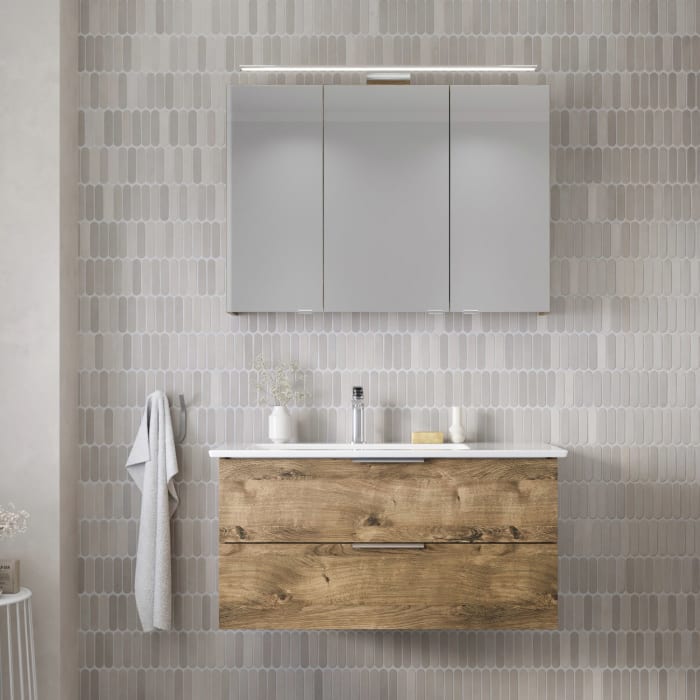 Steinkamp Living 2.0 Waschtischunterschrank für Villeroy & Boch Venticello Waschtisch 100 cm, Becken links