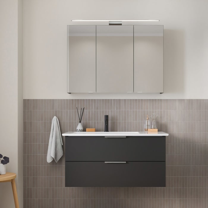 Steinkamp Living 2.0 Waschtischunterschrank für Villeroy & Boch Venticello Waschtisch 100 cm, Becken links