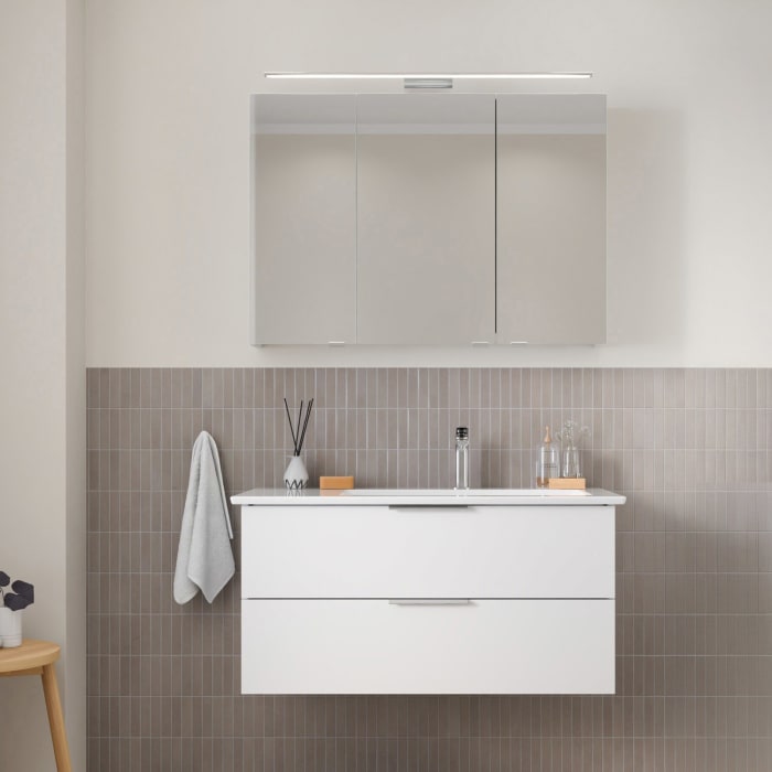 Steinkamp Living 2.0 Waschtischunterschrank für Villeroy & Boch Venticello Waschtisch 100 cm, Becken rechts