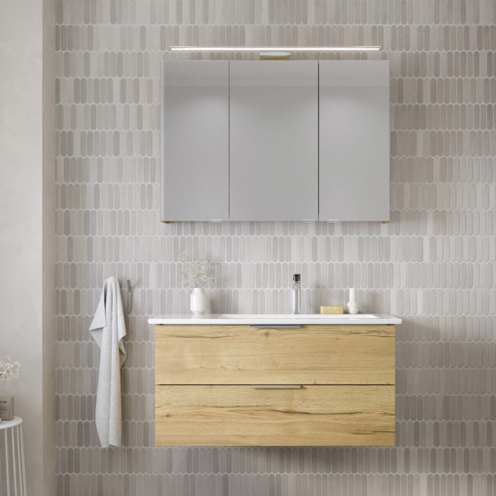 Steinkamp Living 2.0 Waschtischunterschrank für Villeroy & Boch Venticello Waschtisch 100 cm, Becken rechts