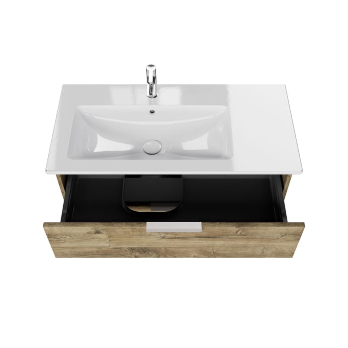 Steinkamp Living 2.0 Waschtischunterschrank für Villeroy & Boch Venticello Waschtisch 100 cm, Becken links