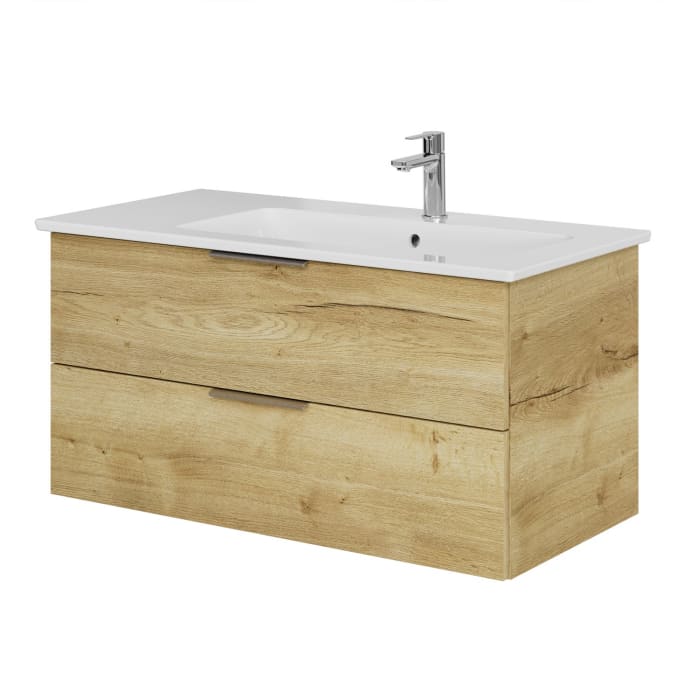 Steinkamp Living 2.0 Waschtischunterschrank für Villeroy & Boch Venticello Waschtisch 100 cm, Becken rechts