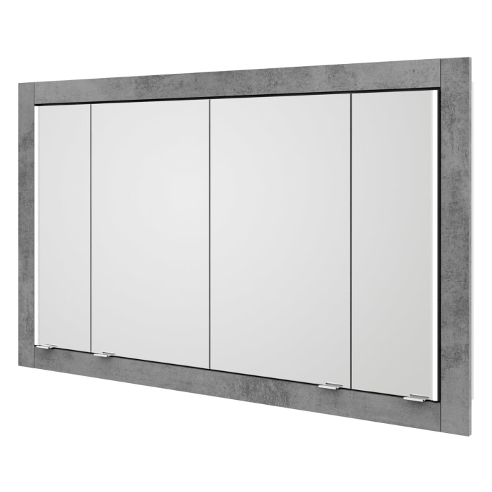 Steinkamp Value Einbauspiegelschrank 136,5 cm mit 4 Türen und LED-Beleuchtung