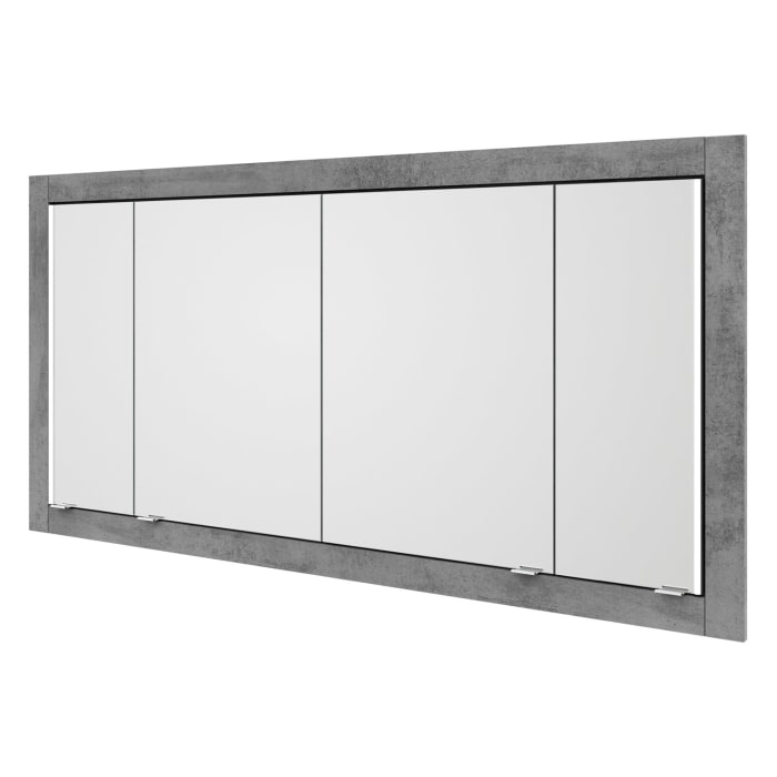Steinkamp Value Einbauspiegelschrank 166,5 cm mit 4 Türen und LED-Beleuchtung