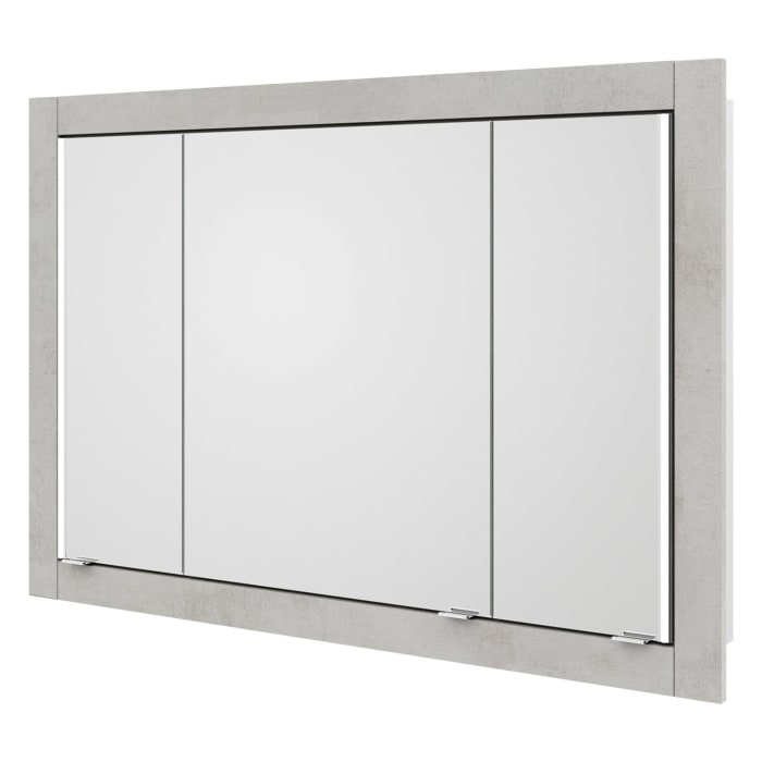 Steinkamp Value Einbauspiegelschrank 121,5 cm mit 3 Türen und LED-Beleuchtung